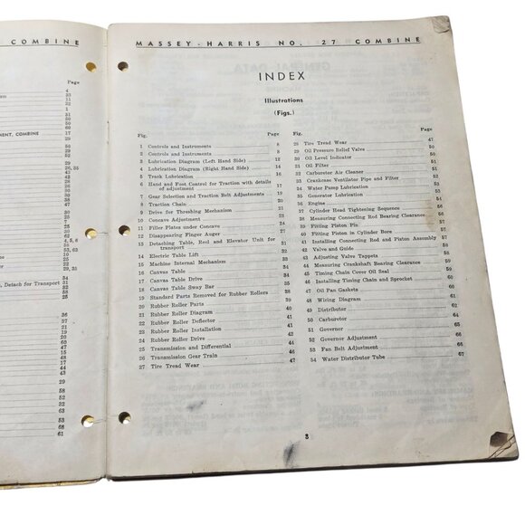 Massey Harris No 27 Combine 1951 Setting Up  Operating Instructions Manual AS IS - Picture 12 of 16